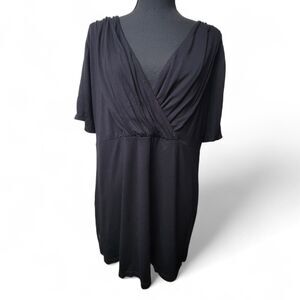 INC Surplice Top Women's Size 1X Plus Size Cocktail Party Date Night Whimsigoth